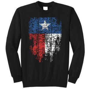 Texas Distressed Texas State Flag Sweatshirt