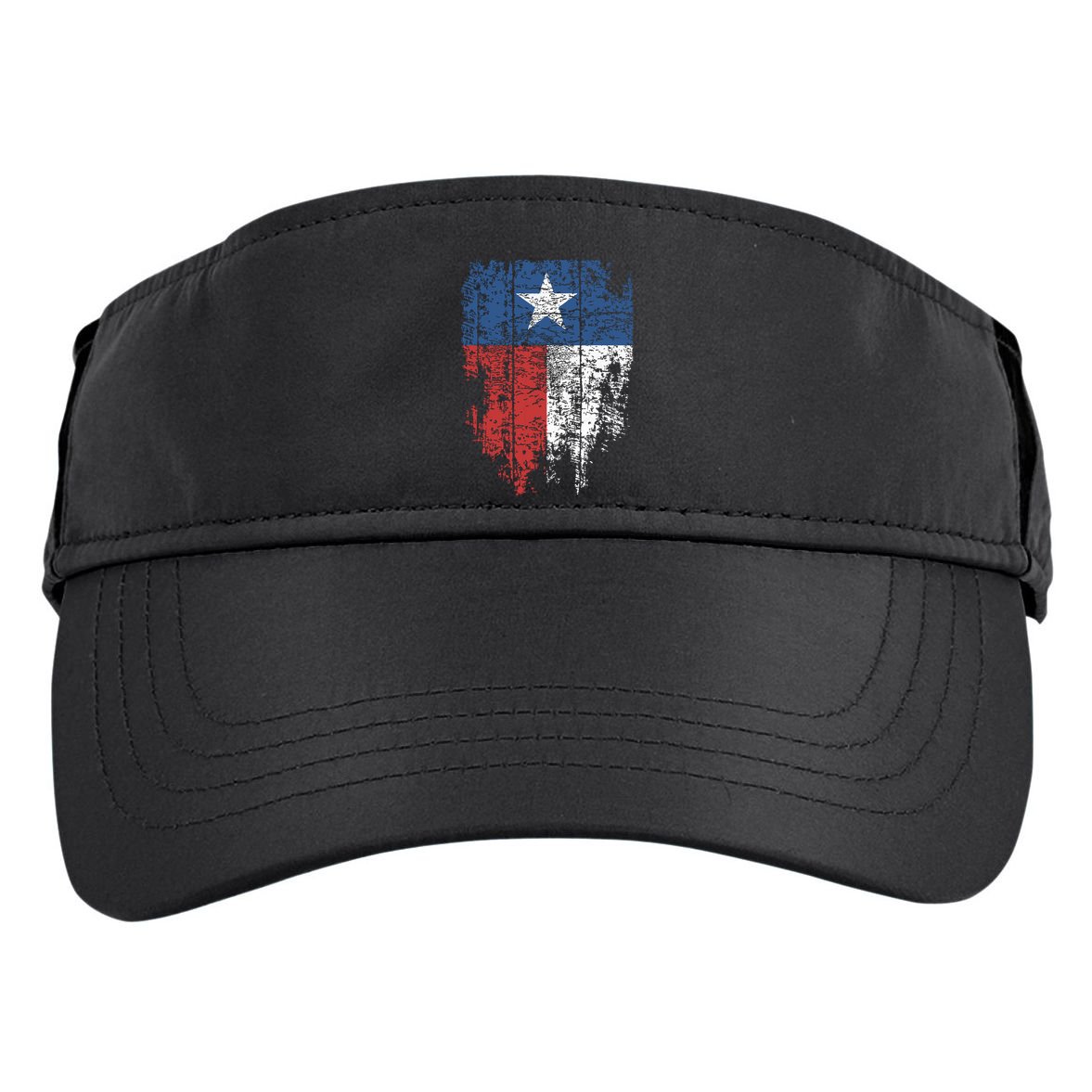 Texas Distressed Texas State Flag Adult Drive Performance Visor