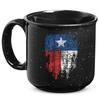 Texas Distressed Texas State Flag 15oz Campfire Ceramic Mug