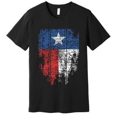 Texas Distressed Texas State Flag Premium T-Shirt