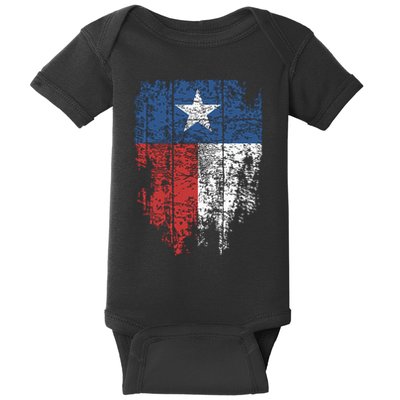 Texas Distressed Texas State Flag Baby Bodysuit