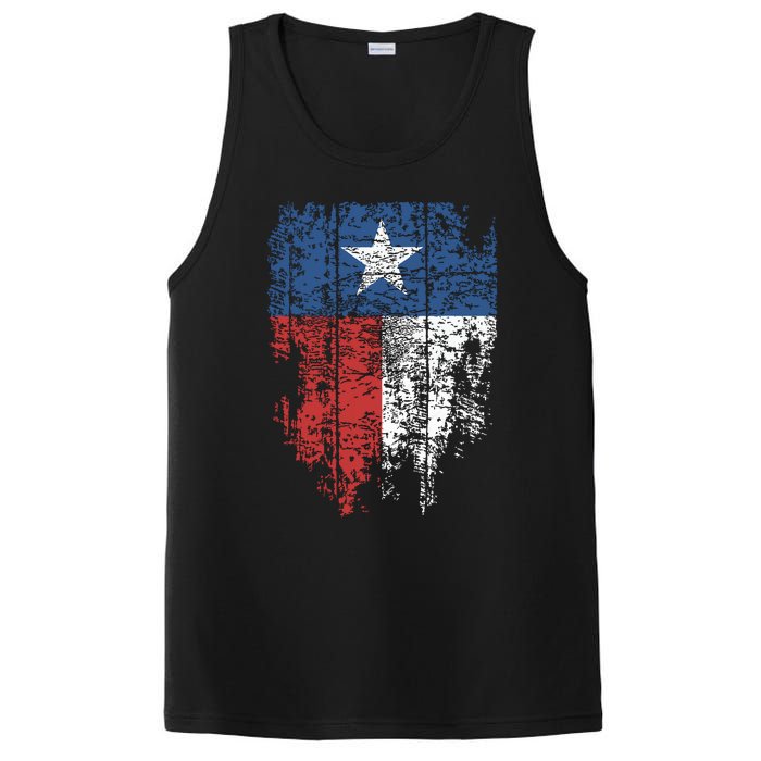 Texas Distressed Texas State Flag PosiCharge Competitor Tank