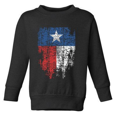 Texas Distressed Texas State Flag Toddler Sweatshirt