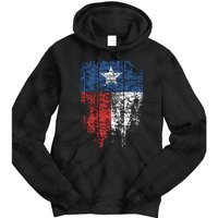 Texas Distressed Texas State Flag Tie Dye Hoodie