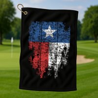 Texas Distressed Texas State Flag Golf Towel