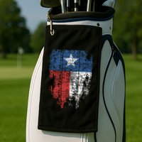 Texas Distressed Texas State Flag Golf Towel