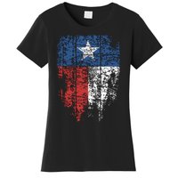 Texas Distressed Texas State Flag Women's T-Shirt