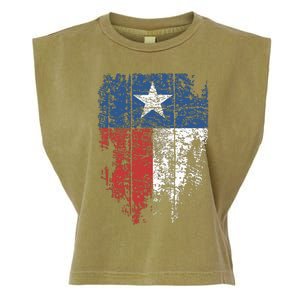 Texas Distressed Texas State Flag Garment-Dyed Women's Muscle Tee