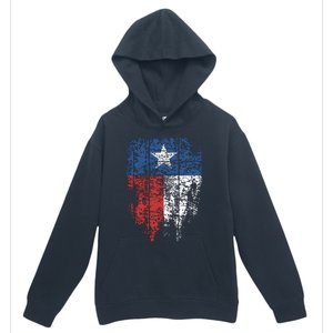 Texas Distressed Texas State Flag Urban Pullover Hoodie