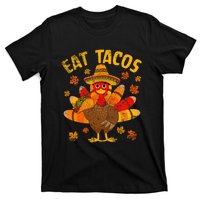 Thanksgiving Day Turkey Eat Tacos Mexican Sombrero Funny T-Shirt