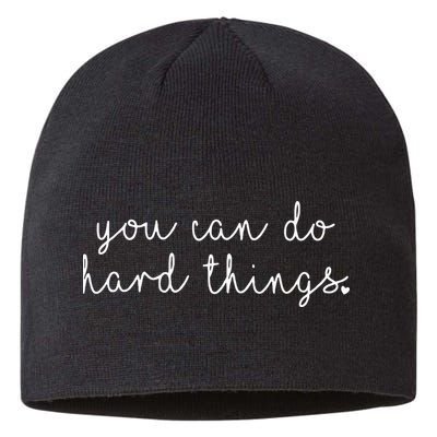Test Day Teacher You Can Do Hard Things Women Kids Sustainable Beanie