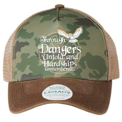 Through Dangers Untold And Hardships Unnumbered Legacy Tie Dye Trucker Hat