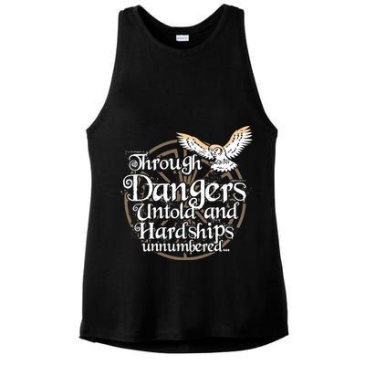 Through Dangers Untold And Hardships Unnumbered Ladies PosiCharge Tri-Blend Wicking Tank