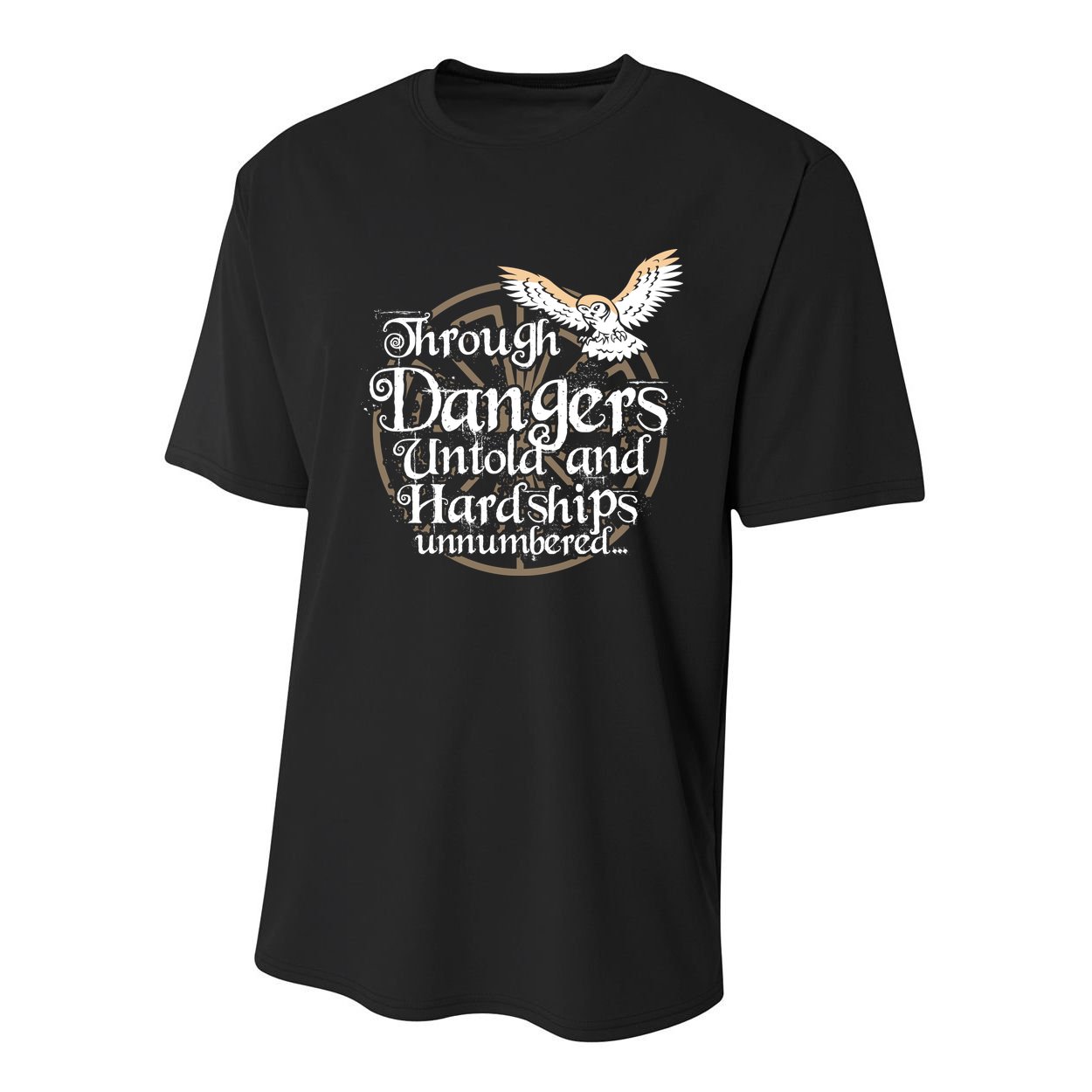 Through Dangers Untold And Hardships Unnumbered Youth Performance Sprint T-Shirt