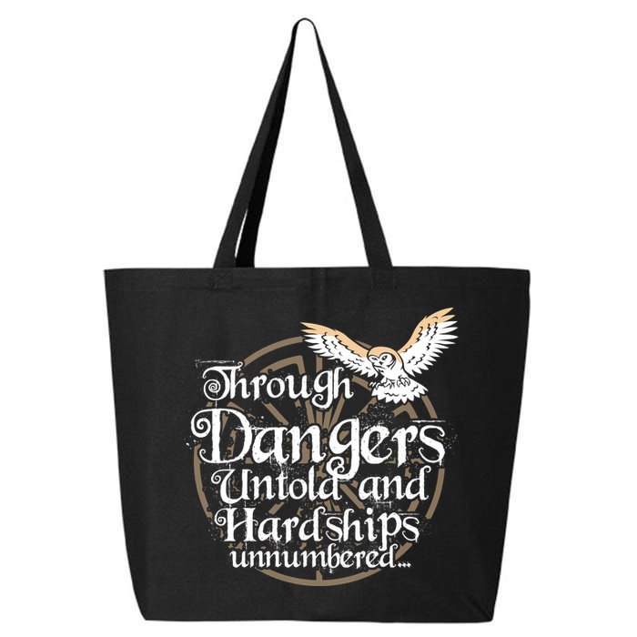 Through Dangers Untold And Hardships Unnumbered 25L Jumbo Tote