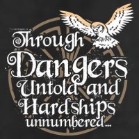 Through Dangers Untold And Hardships Unnumbered Golf Towel
