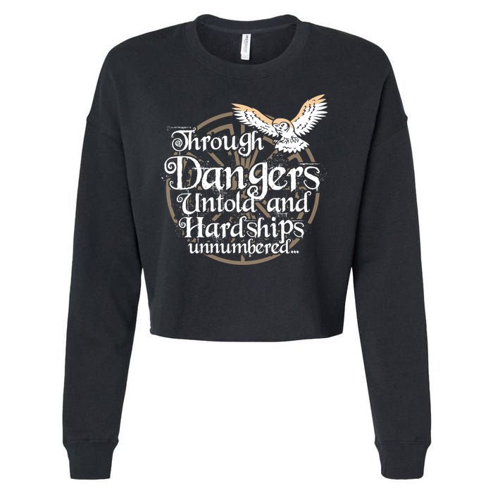 Through Dangers Untold And Hardships Unnumbered Cropped Pullover Crew
