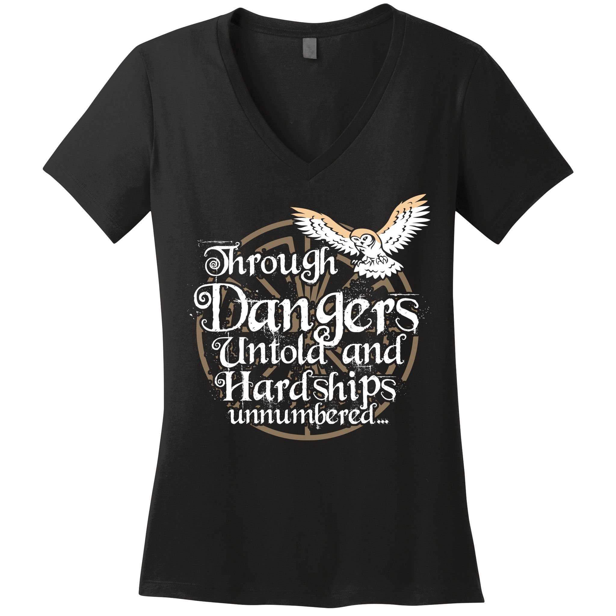 Through Dangers Untold And Hardships Unnumbered Women's V-Neck T-Shirt