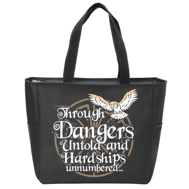 Through Dangers Untold And Hardships Unnumbered Zip Tote Bag
