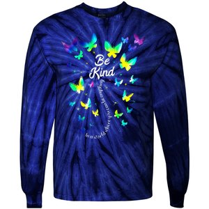 Tie Dye Unity Day Orange Anti Bullying Be Kind Kindness Tie-Dye Long Sleeve Shirt