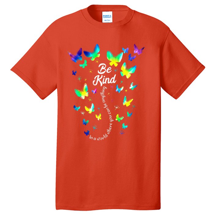 Tie Dye Unity Day Orange Anti Bullying Be Kind Kindness Tall T-Shirt