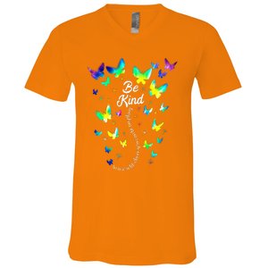 Tie Dye Unity Day Orange Anti Bullying Be Kind Kindness V-Neck T-Shirt