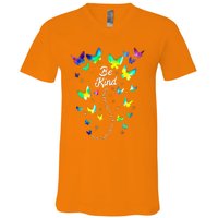 Tie Dye Unity Day Orange Anti Bullying Be Kind Kindness V-Neck T-Shirt