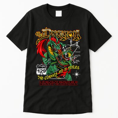 The Dragon Us 129 318 Curves 11 Miles Design Tall T-Shirt