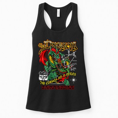 The Dragon Us 129 318 Curves 11 Miles Design Womens Tank Top
