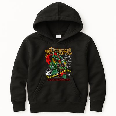 The Dragon Us 129 318 Curves 11 Miles Design Kids Hoodie