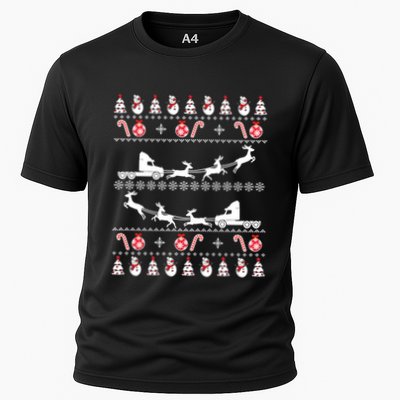Truck Driver Ugly Christmas Funny Gift Trucker Xmas Costume Performance Shirt