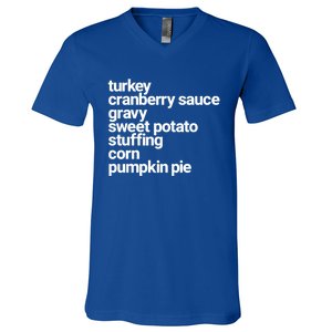 Thanksgiving Dinner U Funny Turkey Day Holiday Gift V-Neck T-Shirt