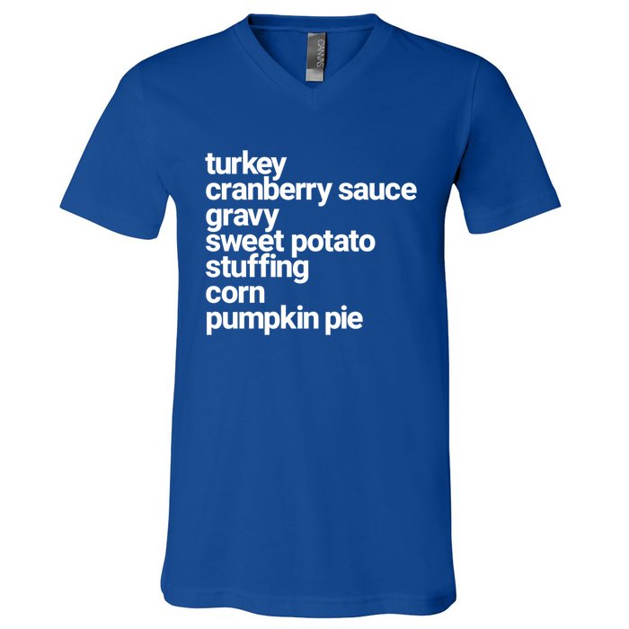 Thanksgiving Dinner U Funny Turkey Day Holiday Gift V-Neck T-Shirt