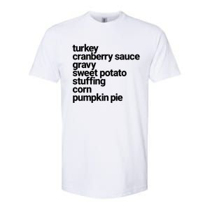 Thanksgiving Dinner U Funny Turkey Day Holiday Gift Softstyle CVC T-Shirt