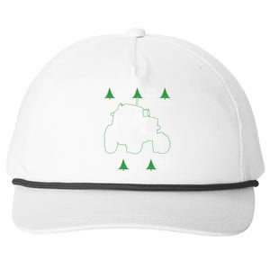 Tractor Driver Ugly Christmas Farm Operator Gift Snapback Five-Panel Rope Hat