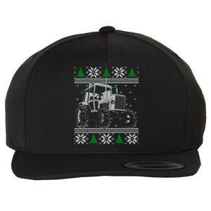 Tractor Driver Ugly Christmas Farm Operator Gift Wool Snapback Cap