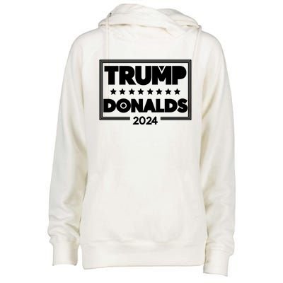 Trump Donalds Voter Clothing 2024 Election Gift Womens Funnel Neck Pullover Hood