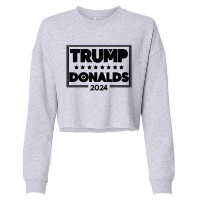 Trump Donalds Voter Clothing 2024 Election Gift Cropped Pullover Crew