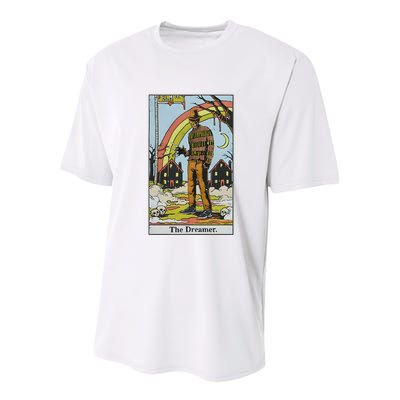 The Dreamer Vintage Nightmare Horror Characters Youth Performance Sprint T-Shirt
