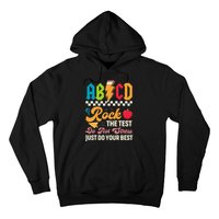 Test Day Vintage Testing Abcd Rock The Test Day Teachers Students Hoodie