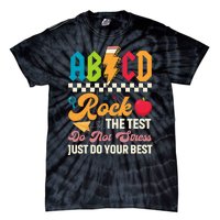 Test Day Vintage Testing Abcd Rock The Test Day Teachers Students Tie-Dye T-Shirt