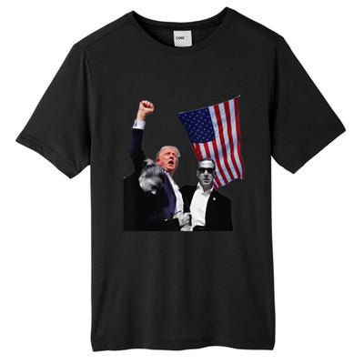 Trump Defiant Victory July 13th 2024 Rise Up America Tall Fusion ChromaSoft Performance T-Shirt