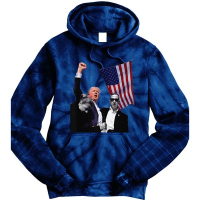 Trump Defiant Victory July 13th 2024 Rise Up America Tie Dye Hoodie