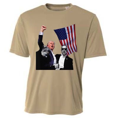 Trump Defiant Victory July 13th 2024 Rise Up America Cooling Performance Crew T-Shirt