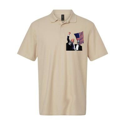 Trump Defiant Victory July 13th 2024 Rise Up America Softstyle Adult Sport Polo