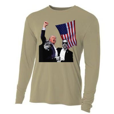 Trump Defiant Victory July 13th 2024 Rise Up America Cooling Performance Long Sleeve Crew