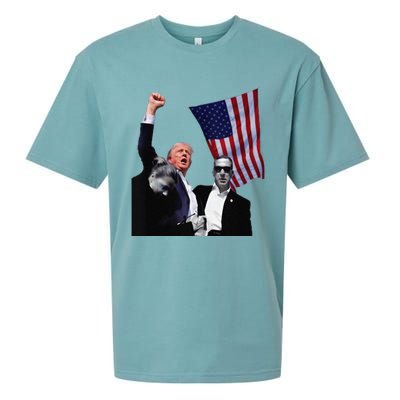 Trump Defiant Victory July 13th 2024 Rise Up America Sueded Cloud Jersey T-Shirt