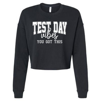Test Day Vibes You Got This Cropped Pullover Crew