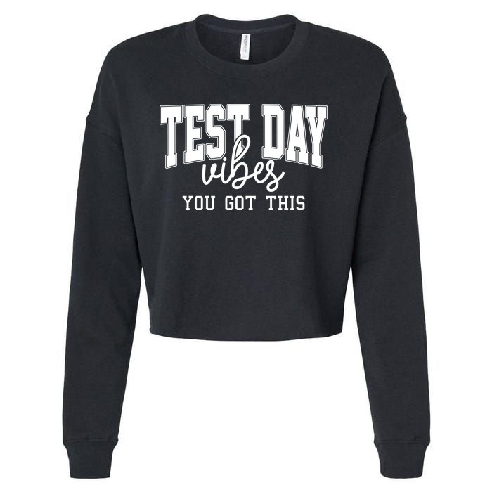 Test Day Vibes You Got This Cropped Pullover Crew