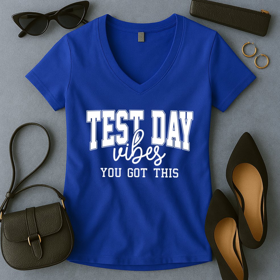Test Day Vibes You Got This Women's V-Neck T-Shirt